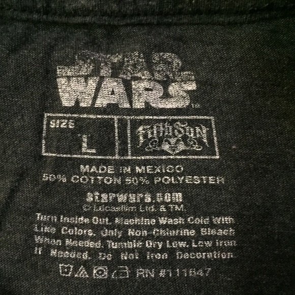 Star Wars Fifth Son T-Shirt Sz L Gently Used - Picture 3 of 4